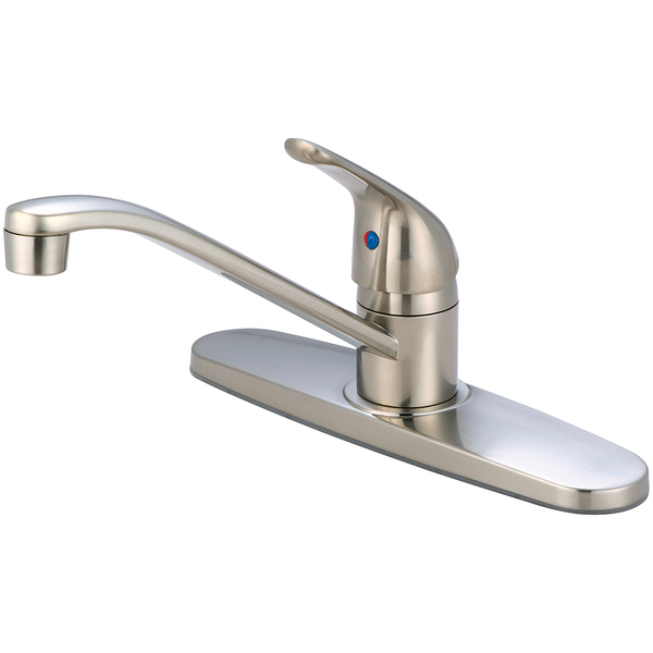 Olympia Faucets Single Handle Kitchen Faucet, NPSM, Standard, Brushed Nickel, Weight: 2.9 K-4160-BN